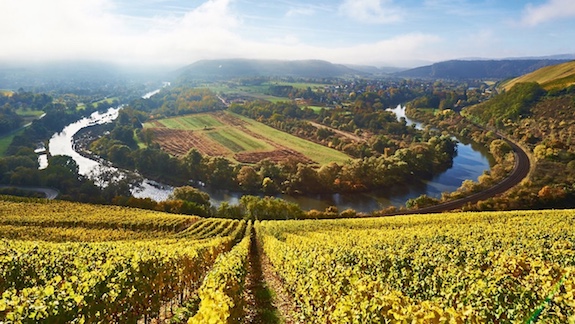 Verlauf der Mosel