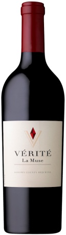 das vordere Etikett des Maya-2016 Napa Valley red wine von Dalla Valle Vineyards