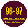 96-97 Punkte Plakette vom Wineadvocate