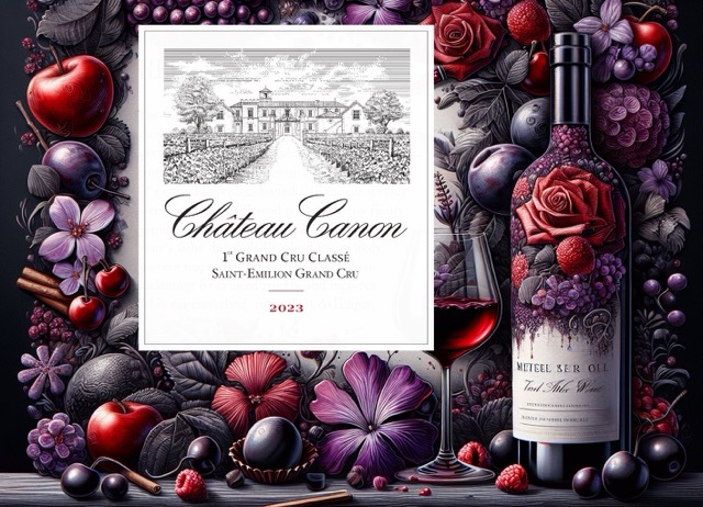 Aromenbild des Chateau Canon 2023 aus Saint Emilion