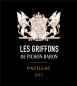 Preview: Label Les Griffonss de Pichon Baron 2024 Pauillac