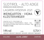 Preview: Rueckenlabel Weingarten Vigna Klosteranger Lagrein Riserva 2021 Südtirol DOC