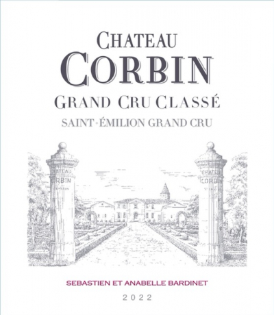 Chateau Corbin 2022 Saint Emilion Label