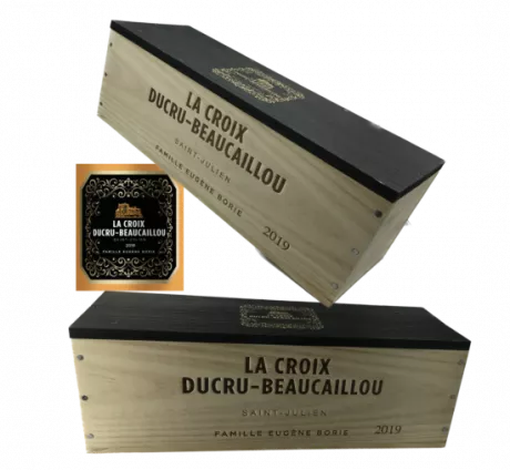Holzkiste des La Croix Ducru Beaucaillou 2019 Saint Julien
