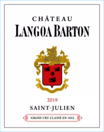 Label Chateau Langoa Barton 2019 Saint Julien