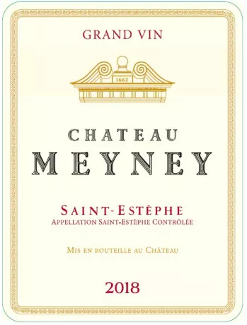 Front Chateau Meyney 2018 Saint Estephe