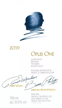 Label Opus One 2018 Rothschild & Mondavi Napa Valley