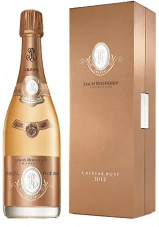 Louis Roederer Champagne Cristal 2012 Rose mit Geschenkverpackung