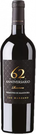 62 Anniversario Riserva Primitivo di Manduria 2018 San Marzano je Flasche 20.50€