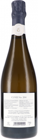 Sektgut Christmann & Kauffmann Cuvee No. 204 Brut Nature Sekt back
