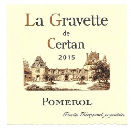 La Gravette de Certan 2015 Pomerol Zweitwein Vieux Chateau Certan
