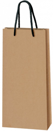 2er Geschenktüte aus Kraftpapier natur
