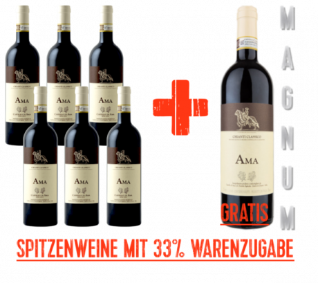 Castello di Ama 6 x Ch.Cl. AMA 2022 + 1 Mag. 22 gratis
