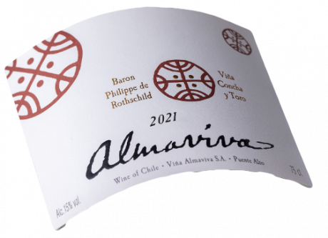 Label Almaviva 2021 Valle de Maipo Rothschild und Concha y Toro