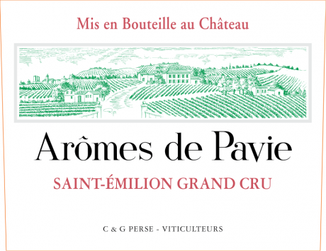 Label Aromes de Pavie 2024 Saint Emilion