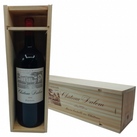 Holzkiste Chateau Dalem 2016 in der Magnumflasche