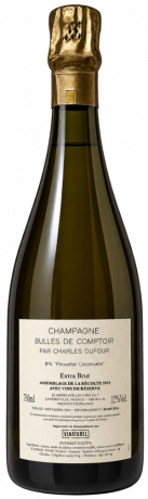 Champagne Dufour Bulles de Comptoir #14 Pirouette Cacahuete Extra Brut Rückenetikett