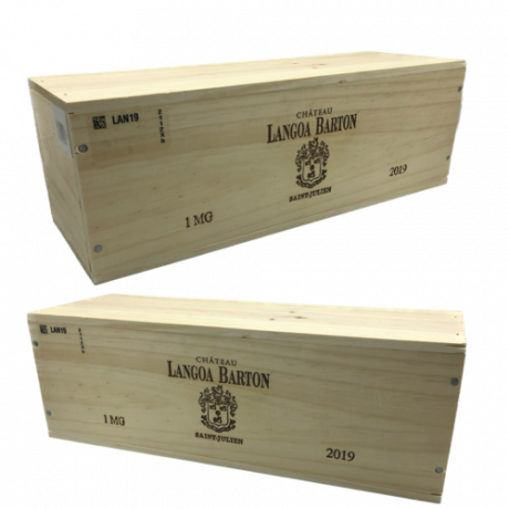 1er Holzkiste Chateau Langoa Barton 2019 Saint Julien