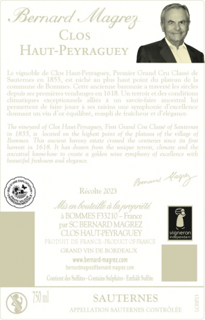 Chateau Clos Haut Peyraguey 2024 Sauternes
