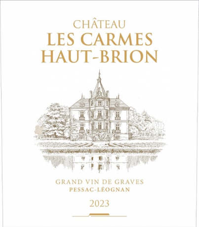 Label Chateau Les Carmes Haut Brion 2024 Pessac Leognan