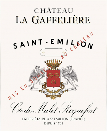 Weinetikett des Chateau La Gaffeliere 2022 Saint Emilion