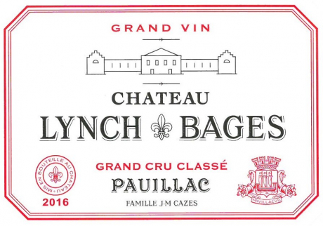 Frontlabel Chateau Lynch Bages 2016 Pauillac