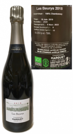Champagne Marguet Les Beurys 2018 Grand Cru