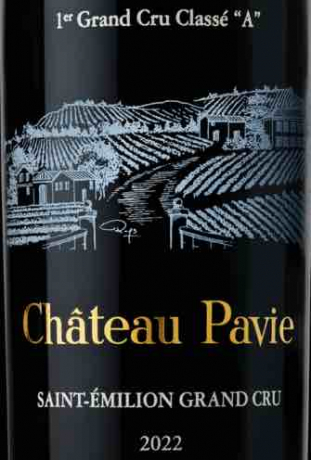 Label Chateau Pavie 2022 Saint Emilion