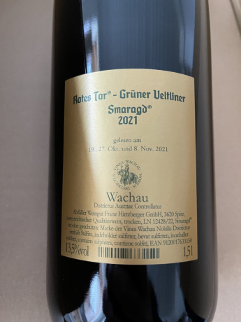 Franz Hirtzberger 2021 Rotes Tor Grüner Veltliner Smaragd Magnum
