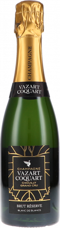 Vazart Coquart & fils Champagne Brut Réserve Blanc de Blancs Chouilly Grand Cru Halbe Flasche 0,375L