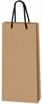 2er Geschenktüte aus Kraftpapier natur