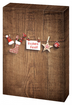 3er Präsentekartonage Frohes Fest