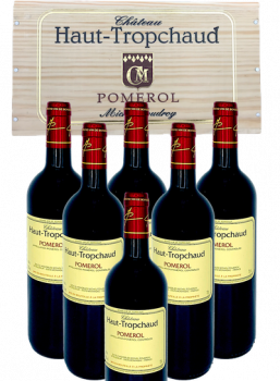 6er Holzkiste Chateau Haut Tropchaud 2020 Pomerol