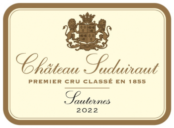 Label des Chateau Suduiraut Sauternes 2022