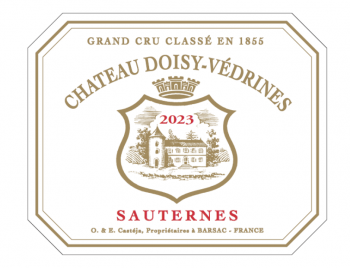 Label des Chateau Doisy Vedrines 2024 Barsac