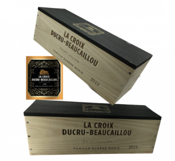Holzkiste des La Croix Ducru Beaucaillou 2019 Saint Julien