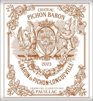 Label Chateau Pichon Longueville Baron 2024 Pauillac